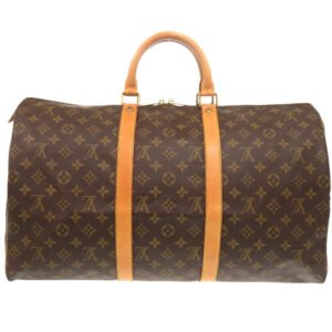 LOUIS VUITTON Boston Duffel bag M41426 Monogram canvas Brown Monogram Keepall 50 | AlmaBagz