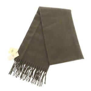 HERMES Scarf 393622T H6 cashmere khaki | AlmaBagz