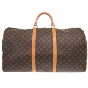 LOUIS VUITTON Boston Duffel bag M41422 Monogram canvas Brown Monogram Keepall 60 mens Used | AlmaBagz