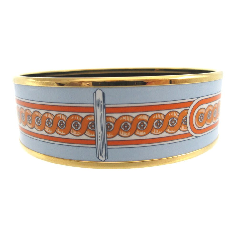 HERMES Bangle metal light blue bracelet Emilel GM unisex(Unisex) Used | AlmaBagz