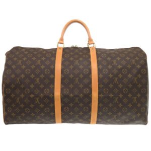 LOUIS VUITTON Boston Duffel bag M41422 Monogram canvas Brown Monogram Keepall 60 mens Used | AlmaBagz
