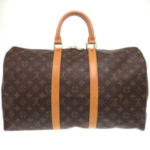LOUIS VUITTON Boston Duffel bag M41428 Monogram canvas Brown Monogram Keepall 45 mens Used | AlmaBagz