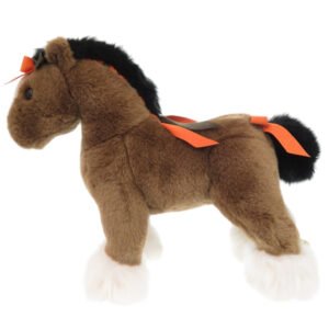 HERMES Plush Doll Acrylic, Polyester Brown Elmy PPM | AlmaBagz