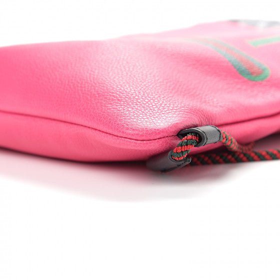 Gucci 2018 Leather Drawstring Backpack in Pink with Pouch | AlmaBagz - Image 3