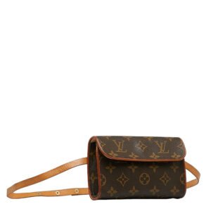 Louis Vuitton Monogram Poschet Florentine Body Bag West Bag M51855 Brown PVC Leather  Louis Vuitton | AlmaBagz