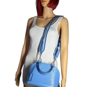 Louis Vuitton EPI Alma BB Satchel w/ Jacquard Strap | AlmaBagz