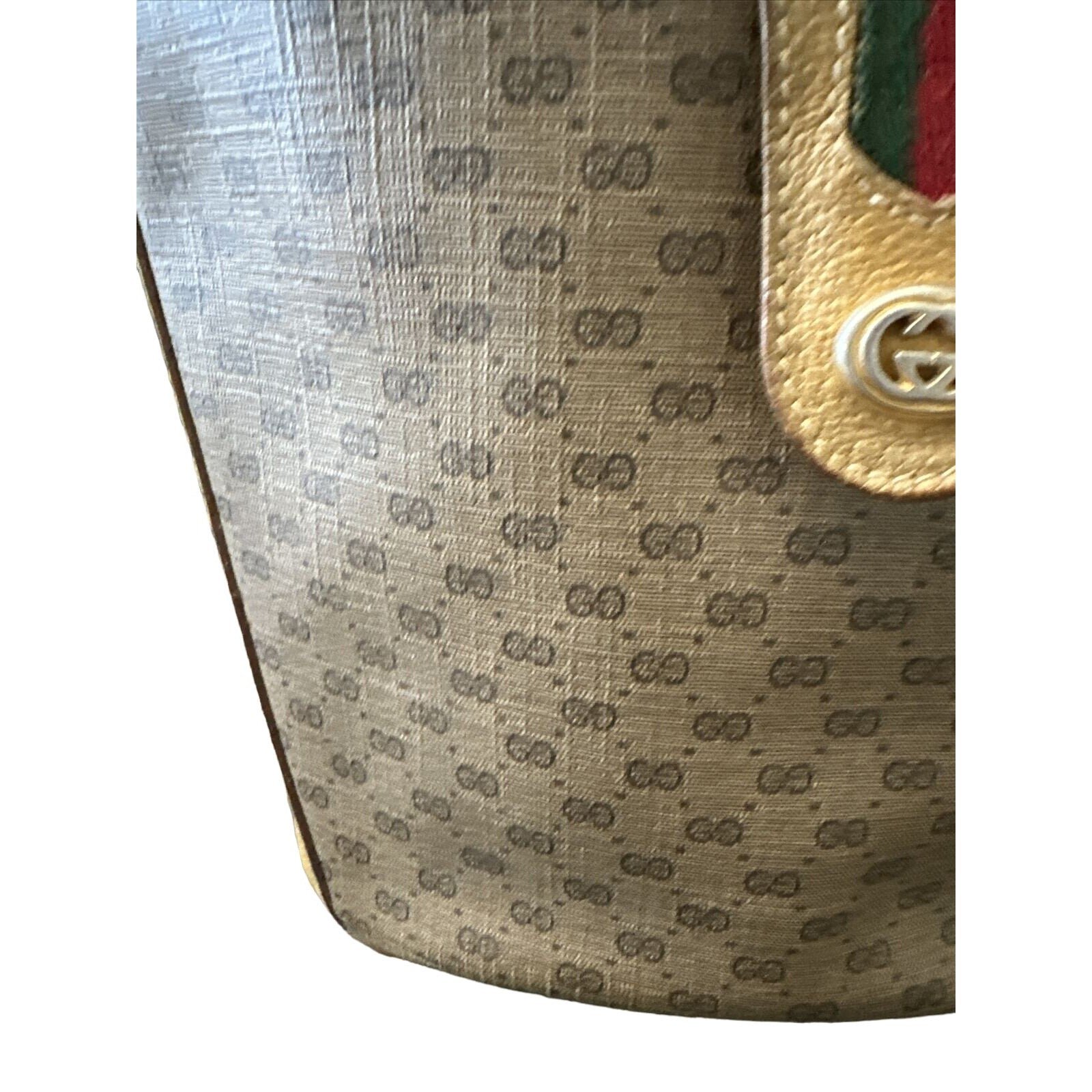 Gucci Accessory Collection brown micro Guccissima bucket bag | AlmaBagz - Image 3