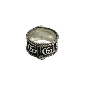 GUCCI Ring Silver925 Silver Snake & Double G Ring 24 | AlmaBagz