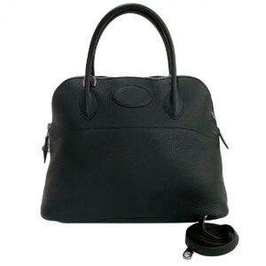 HERMES Shoulder Bag Taurillon Clemence black Bored 31 | AlmaBagz