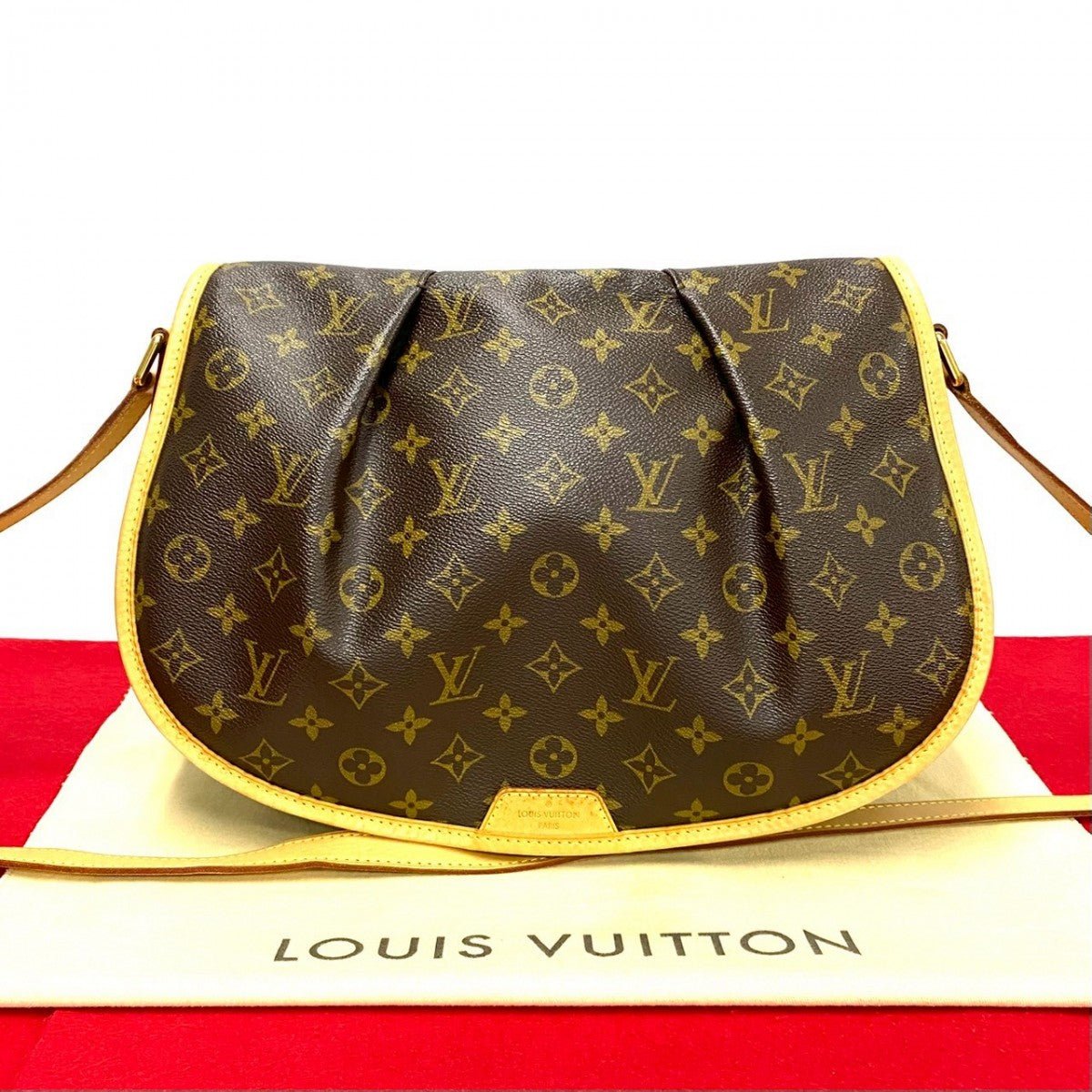 LOUIS VUITTON Shoulder Bag leather Brown Monogram Menilmontan MM | AlmaBagz - Image 10