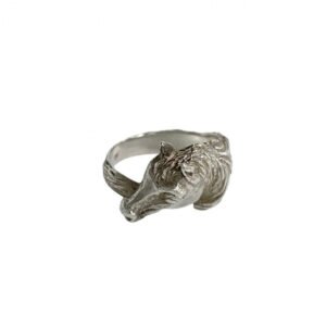 HERMES Ring Silver925 Silver Cheval Horse Ring | AlmaBagz