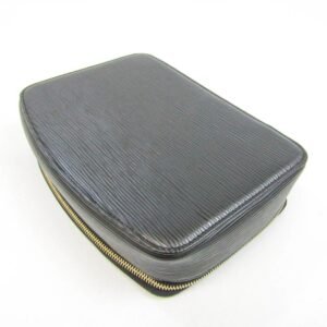 Louis Vuitton Black Leather Monte Carlo clutch bag | AlmaBagz