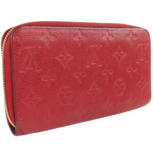 Louis Vuitton Red Leather Zippy wallet wallet accessories | AlmaBagz