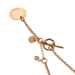 HERMES Necklace 18K Pink Gold gold Exlibris PM | AlmaBagz
