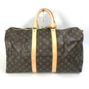 LOUIS VUITTON Boston Duffel bag Ｍ41418 Monogram canvas Brown Travel Bag Shoulder Bag Handbag Keepall bandouliere45 | AlmaBagz