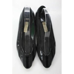 Gucci Black Patent Leather Vintage Early Mod Flats | AlmaBagz