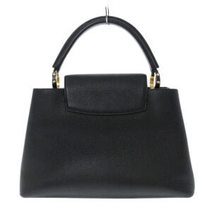 Louis Vuitton Black Leather Capucines handbag bag | AlmaBagz