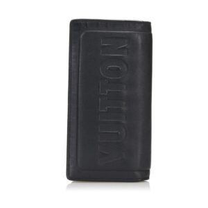 Louis Vuitton Black Leather Brazza wallet accessories | AlmaBagz