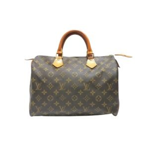 Louis Vuitton Brown Canvas Speedy 30 handbag bag | AlmaBagz