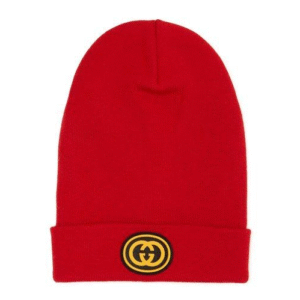 Gucci NY Yankees Embroidered Wool Beanie in Red | AlmaBagz