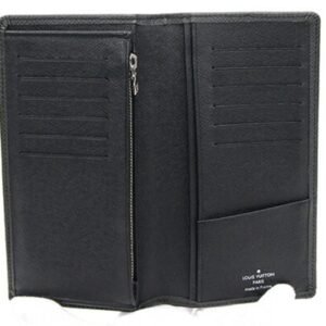Louis Vuitton Black Leather Brazza (cuir Ta√Øga) wallet accessories | AlmaBagz