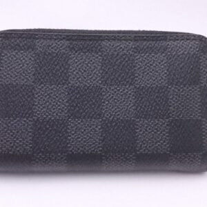 Louis Vuitton Black Canvas Porte monnaie Zippy wallet accessories | AlmaBagz