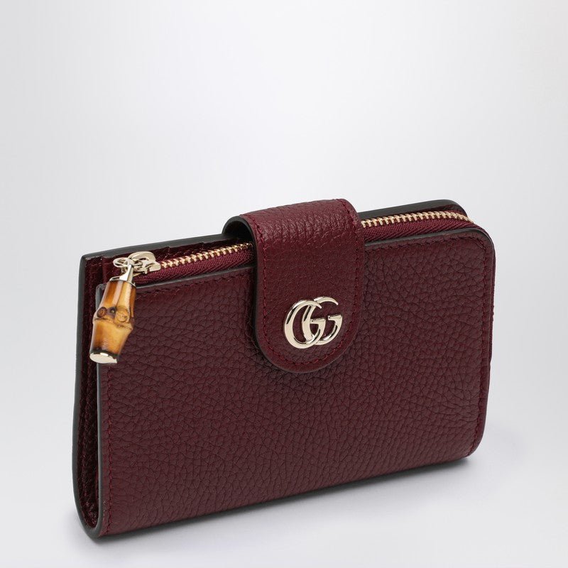 Gucci Medium Wallet Gg Marmont Rosso Ancora Women | AlmaBagz