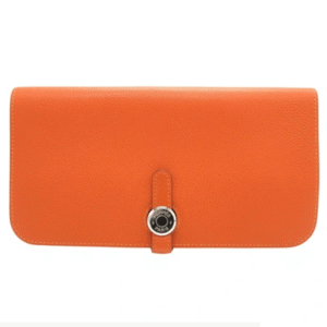 Hermes Dogon Orange Wallet | AlmaBagz