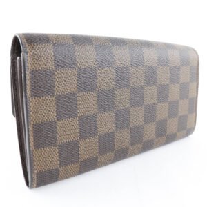 Louis Vuitton Brown Canvas Portefeuille Sarah wallet accessories | AlmaBagz