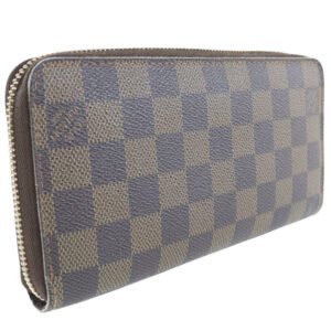 Louis Vuitton Brown Canvas Zippy coin purse wallet accessories | AlmaBagz