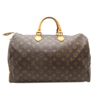 Louis Vuitton Brown Canvas Speedy 40 travel bag | AlmaBagz