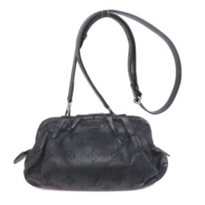 LOUIS VUITTON Shoulder Bag M80093 Mahina leather black Scala mini Women Used | AlmaBagz