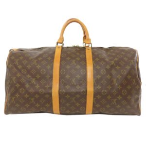 LOUIS VUITTON Boston Duffel bag M41424 Monogram canvas Brown Keepall 55 | AlmaBagz