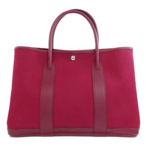 HERMES Tote Bag Towar Officche Red Garden party PM Women Used | AlmaBagz