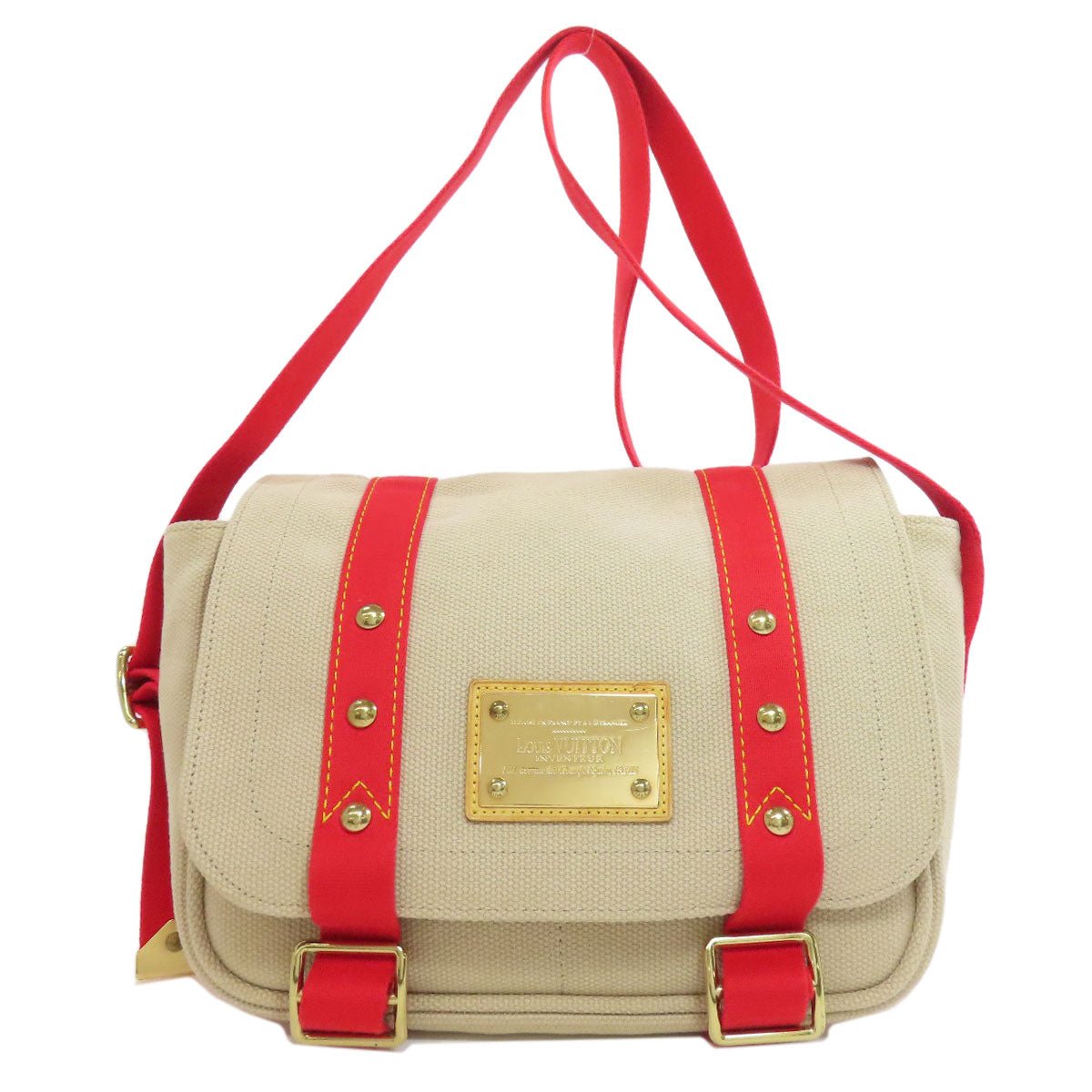 LOUIS VUITTON Shoulder Bag M40041 canvas beige Antigua Buzas PM | AlmaBagz - Image 17