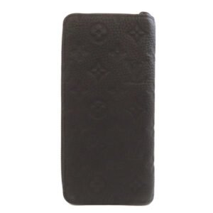 LOUIS VUITTON Long Wallet Purse M69047 Taurillon Clemence black Zippy wallet ã» Vertical | AlmaBagz