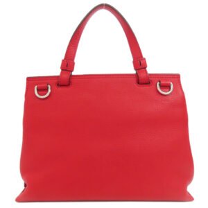 GUCCI Handbag 370831 leather Red Bamboo Daily 2WAY Women Used | AlmaBagz