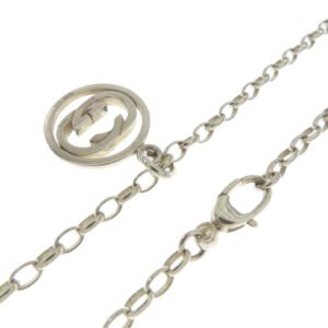 GUCCI Necklace SV Silver Interlocking G Women Used | AlmaBagz