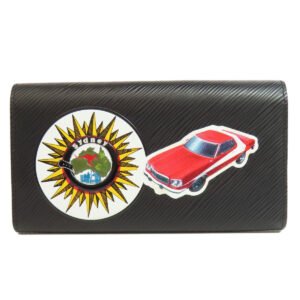 LOUIS VUITTON Long Wallet Purse M62008 Epi black Portefeuille Twist Sticker | AlmaBagz