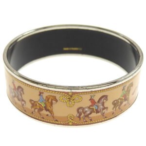 HERMES bracelet metallic Brown Emaille GM Women Used | AlmaBagz