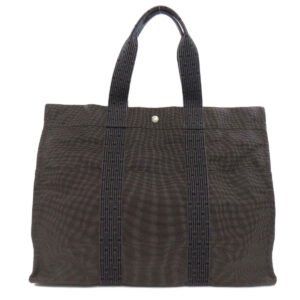HERMES Tote Bag canvas gray Her LineGM Women Used | AlmaBagz
