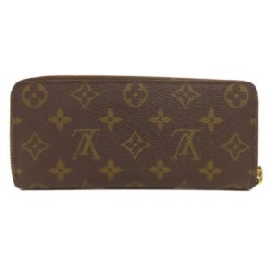 LOUIS VUITTON Long Wallet Purse M60744 Monogram canvas Brown Portefeuille Clemence | AlmaBagz