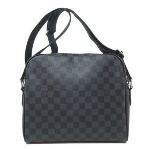 LOUIS VUITTON Shoulder Bag N41408 Damier canvas black Diton PM | AlmaBagz