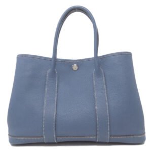 HERMES Tote Bag Negonda blue Garden Party TPM SilverMetal | AlmaBagz