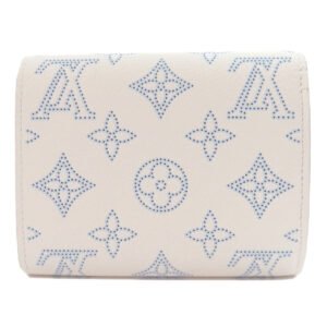LOUIS VUITTON Bifold Wallet M11802 Mahina leather white Portefeuille Iris Compact Japan Limited Women Used | AlmaBagz