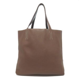HERMES Tote Bag Taurillon Clemence beige Double Sense 36 Etoupe | AlmaBagz