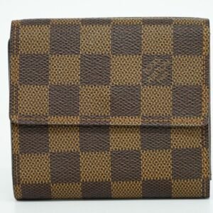 Louis Vuitton Brown Canvas Portefeuille Elise wallet accessories | AlmaBagz