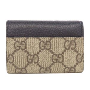 GUCCI Key case Key holder  456118 PVC, Leather Brown Double G GG Marmont Women Used | AlmaBagz