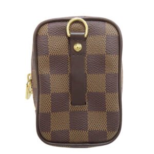 LOUIS VUITTON Accessory pouch N61738 Damier canvas Brown Etui Okapi PM Women Used | AlmaBagz