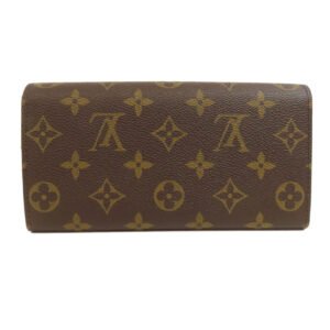 LOUIS VUITTON Long Wallet Purse M60415 Monogram canvas Brown Portefeuille Sarah Trunk Women Used | AlmaBagz